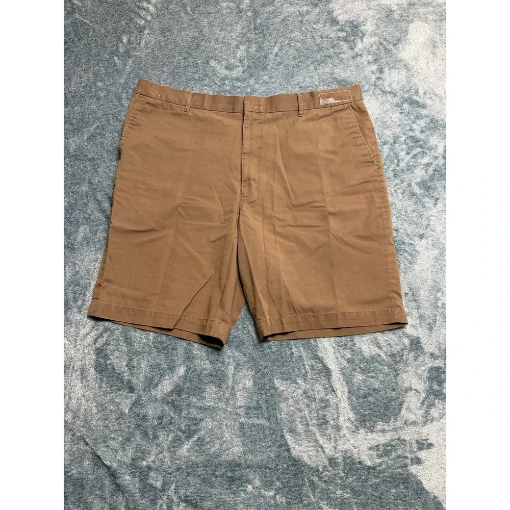 Twin Hill UPS Uniform Shorts Men 46 Brown Big & Tall Twill Workwear Chino